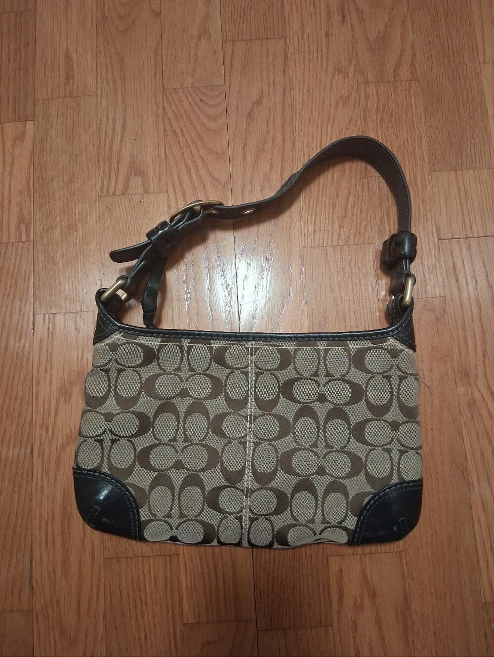 Coach Bleecker Signature Small Zip Hobo Shoulder Bag 11430